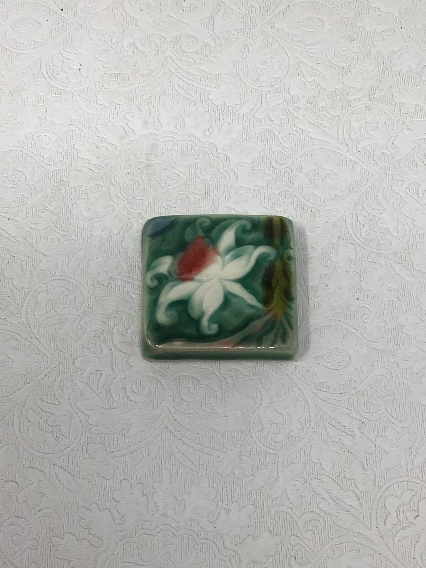 Ceramic Floral Painted Tile
