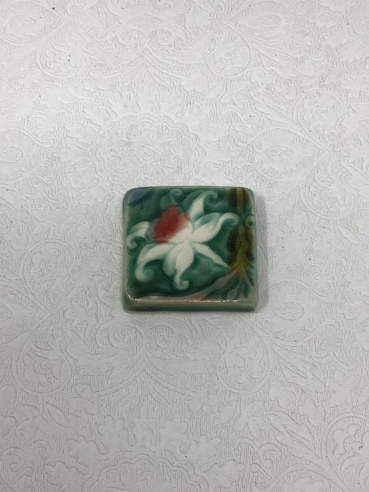 Ceramic Floral Painted Tile