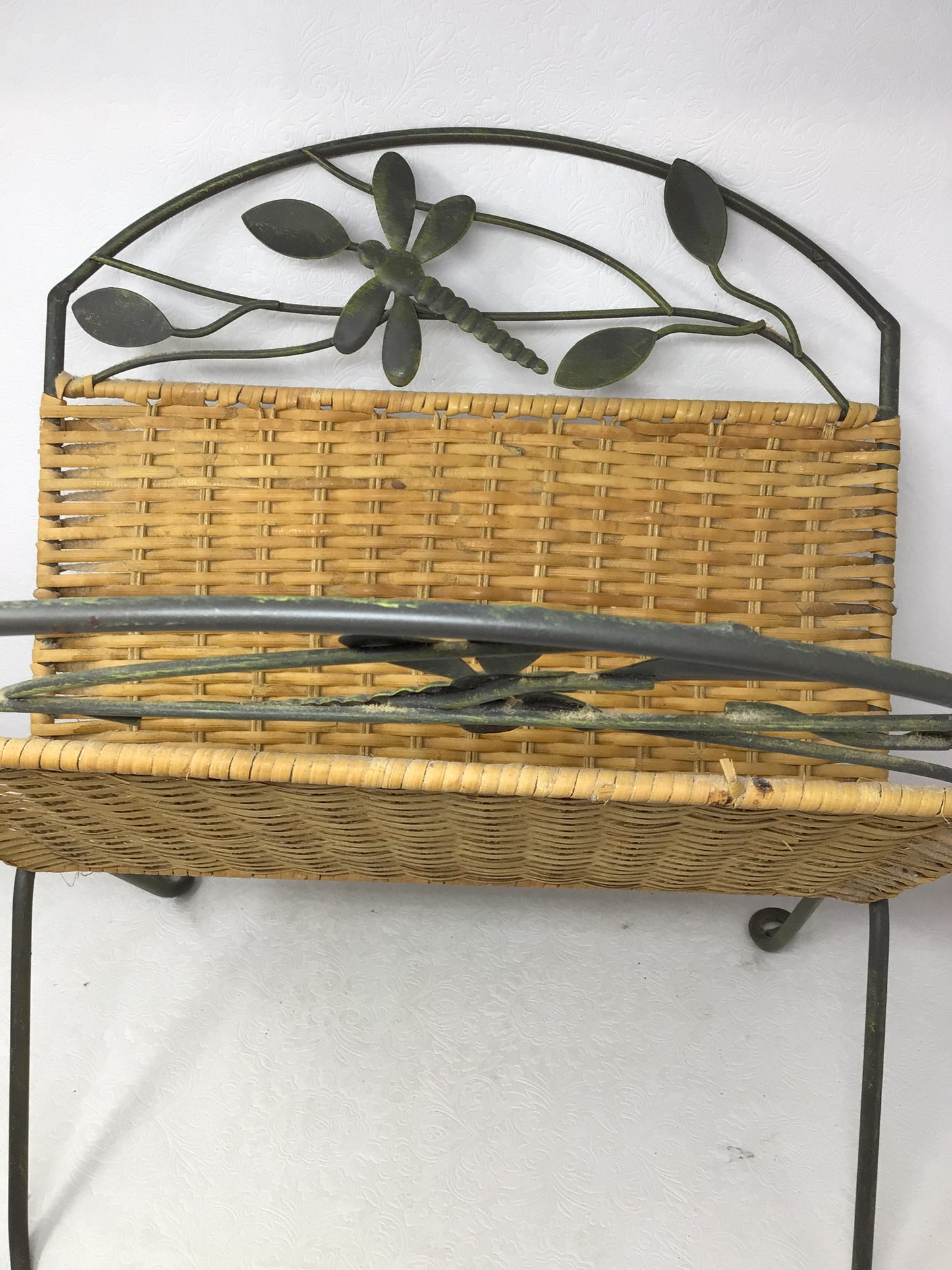 Wicker Newspaper Stand