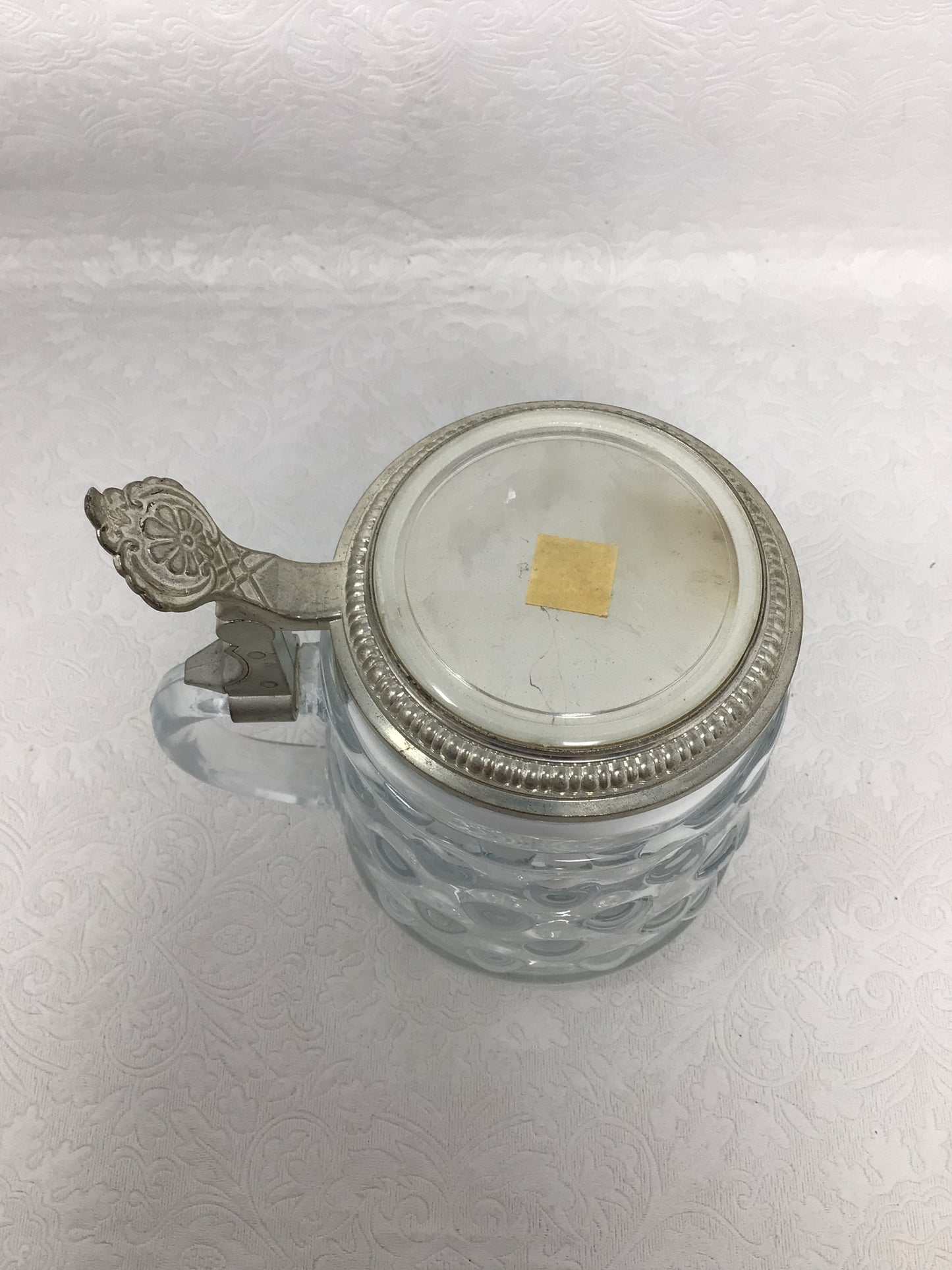 Vintage German Original BMF Bierseidel Bubble Glass Stein
