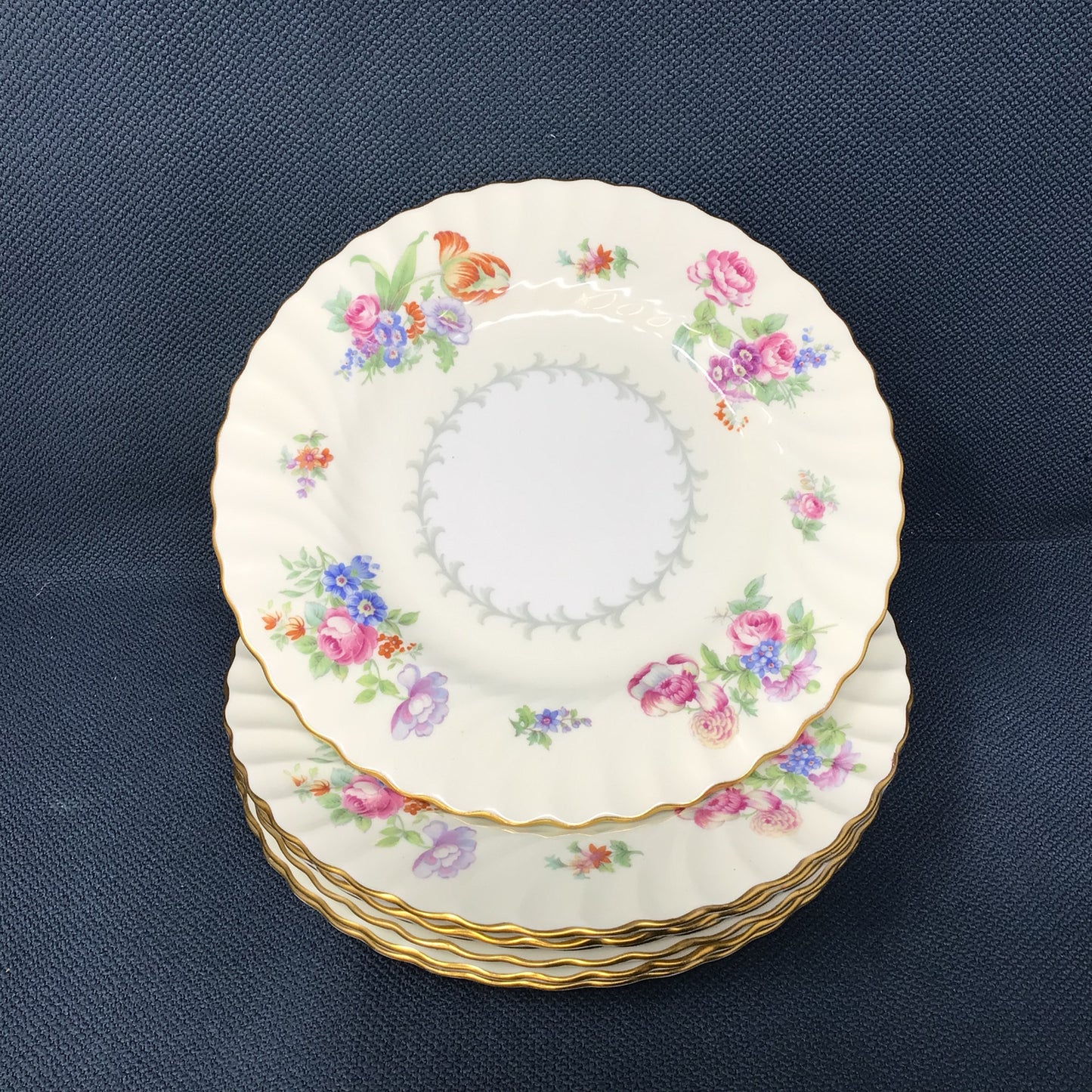 Set Of Vintage Minton English Porcelain Dinner Service