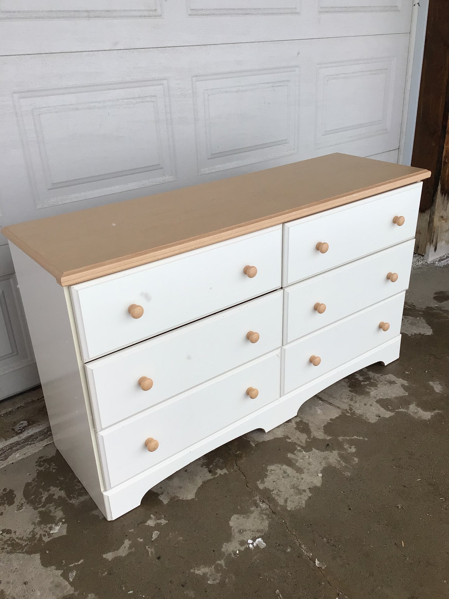 6 Drawer White Dresser