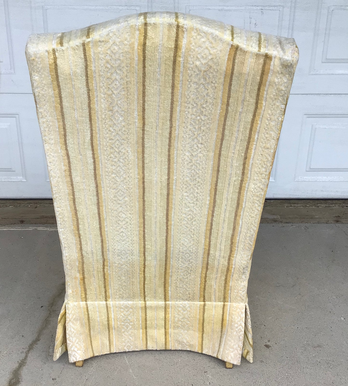 Yellow and Cream Slipper Rocker