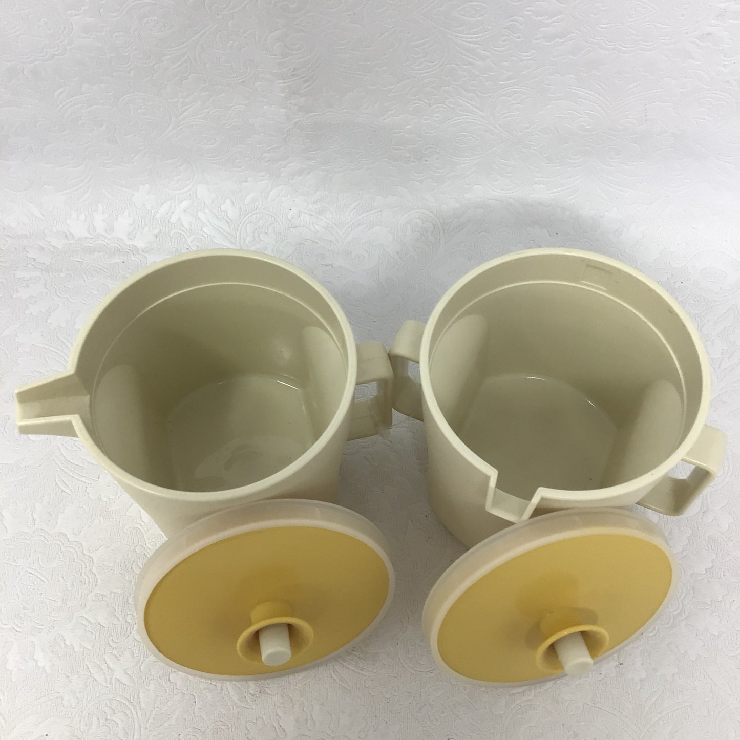 Vintage Tupperware Cream and Sugar Bowl Set