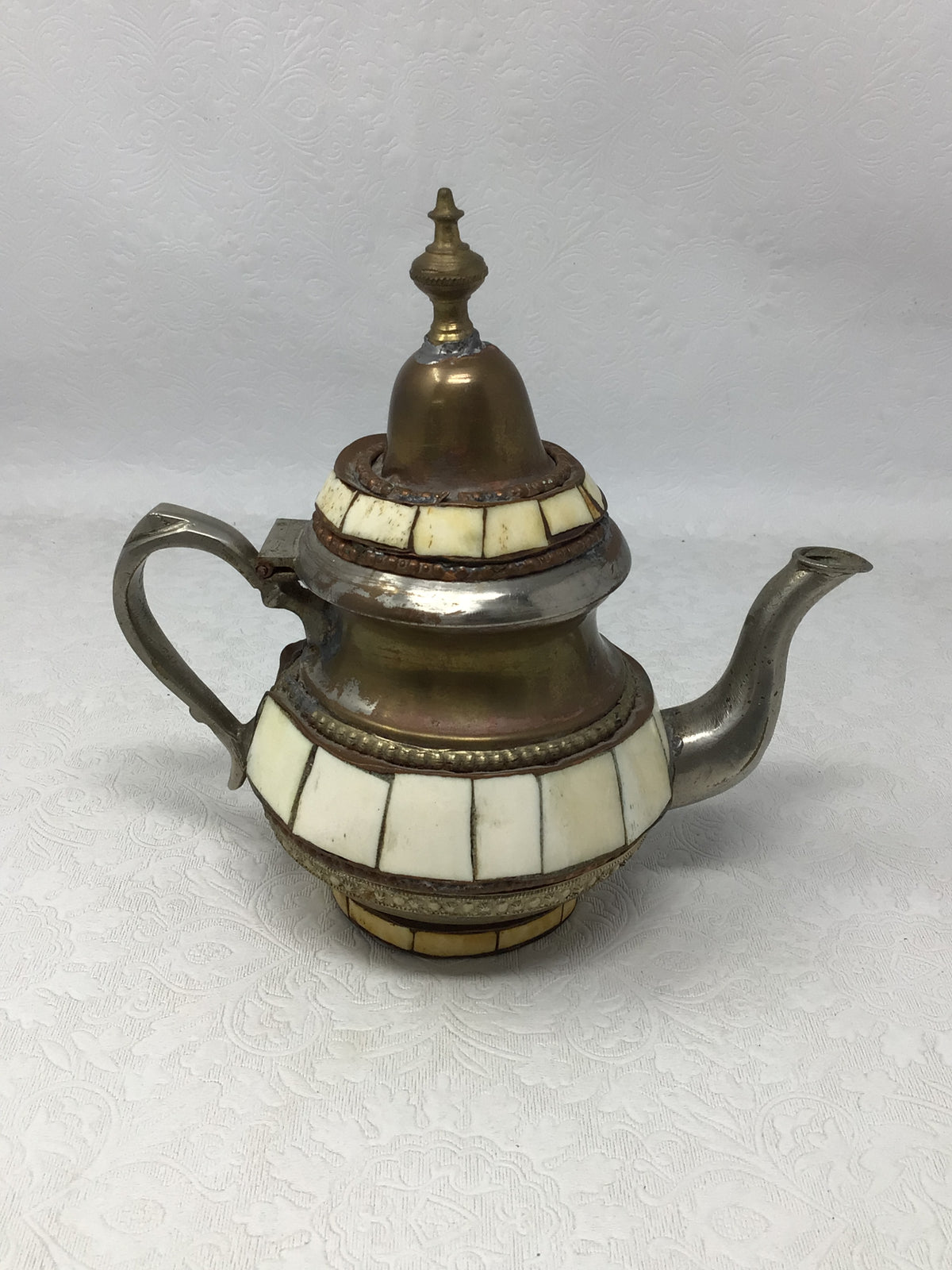 Vintage Moroccan Handmade Metal Teapot