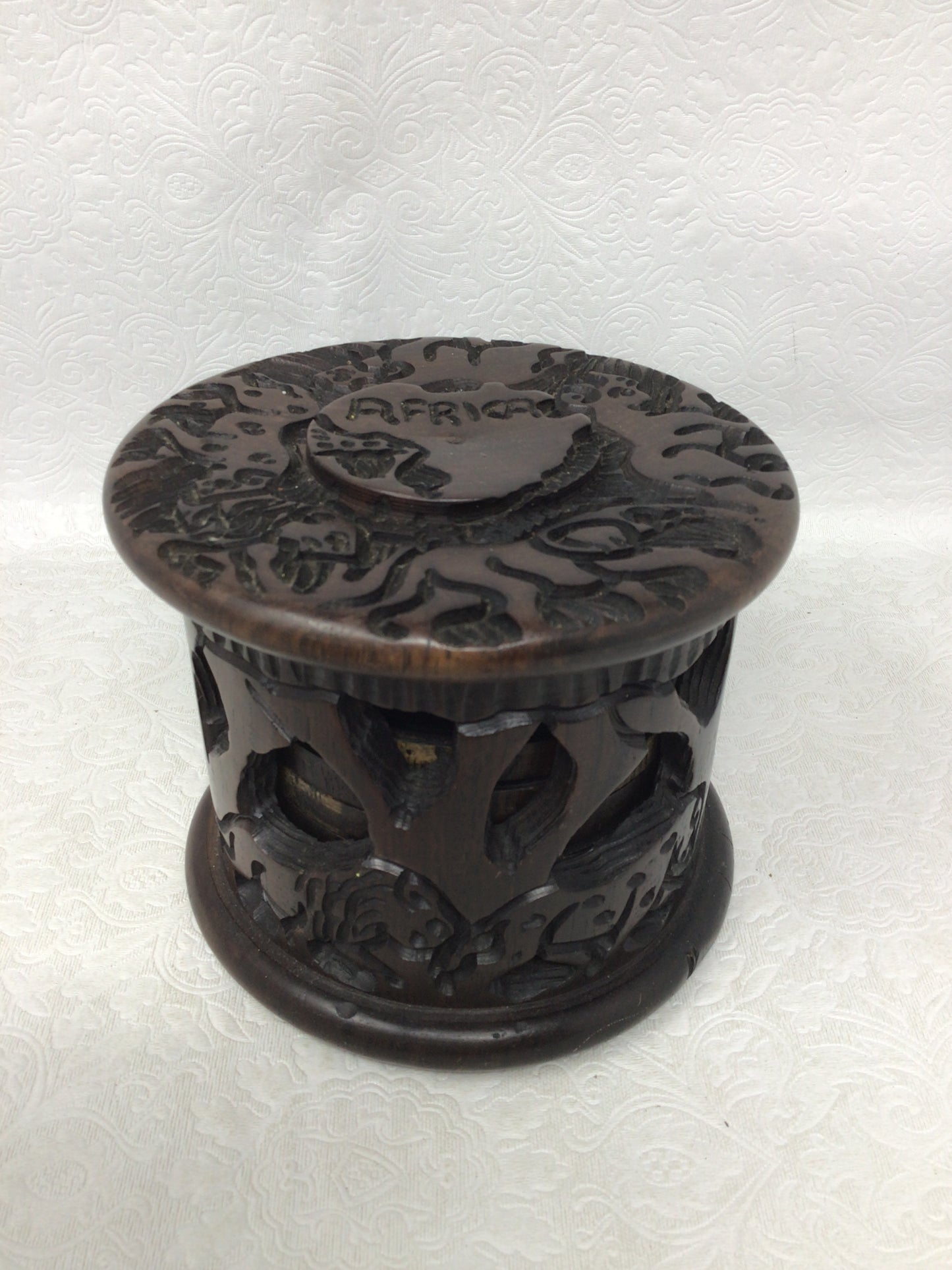 Hand-Carved African Wooden Coasters