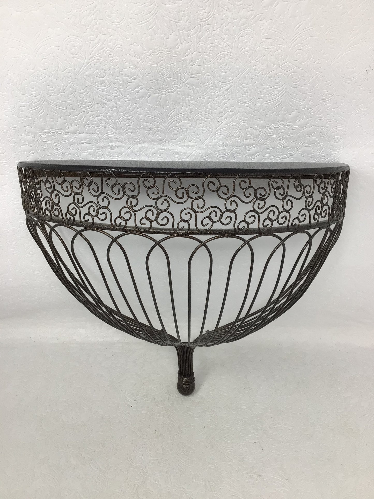 Black Half Moon Floating Shelf