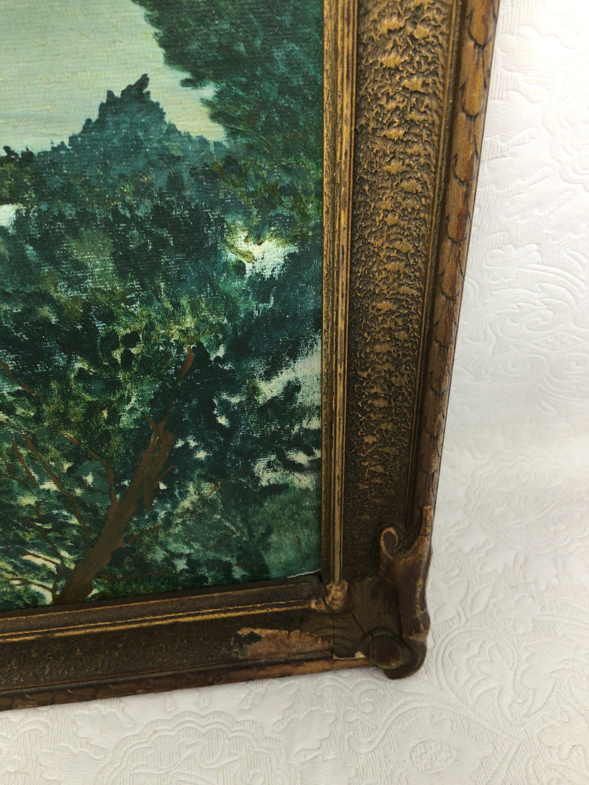 Vintage Landscape Painting by Edith Muttal