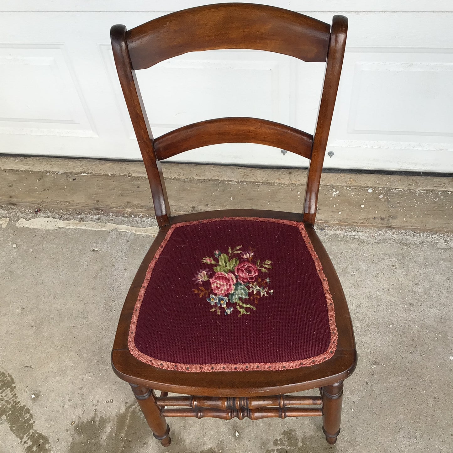 Vintage Embroidered Chair