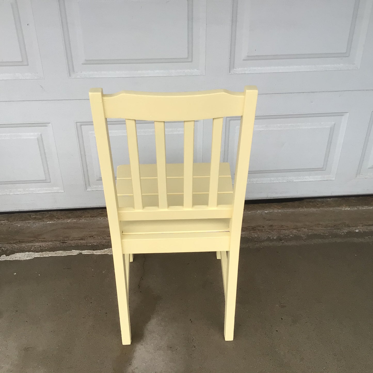 Pale Yellow Painted Chair