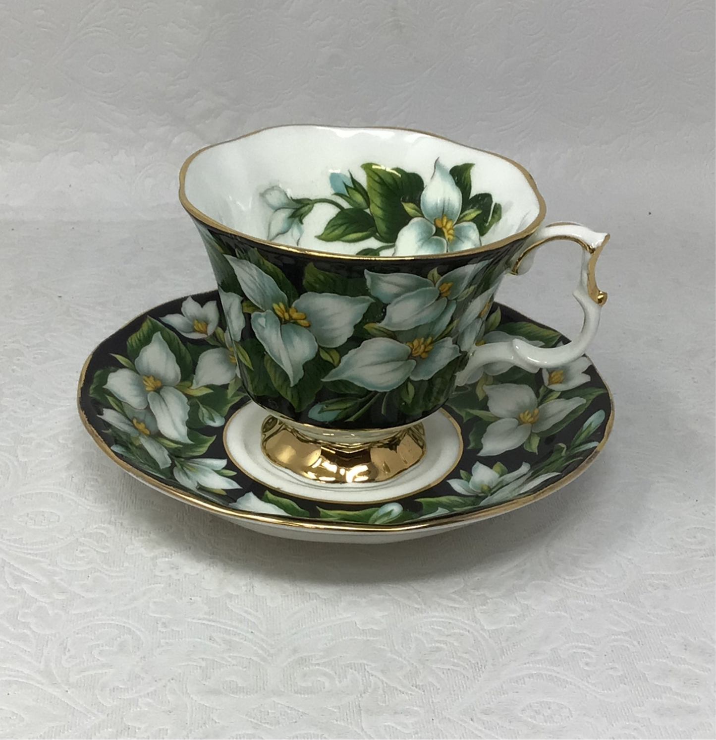 Blue Floral Royal Albert Teacup and Saucer