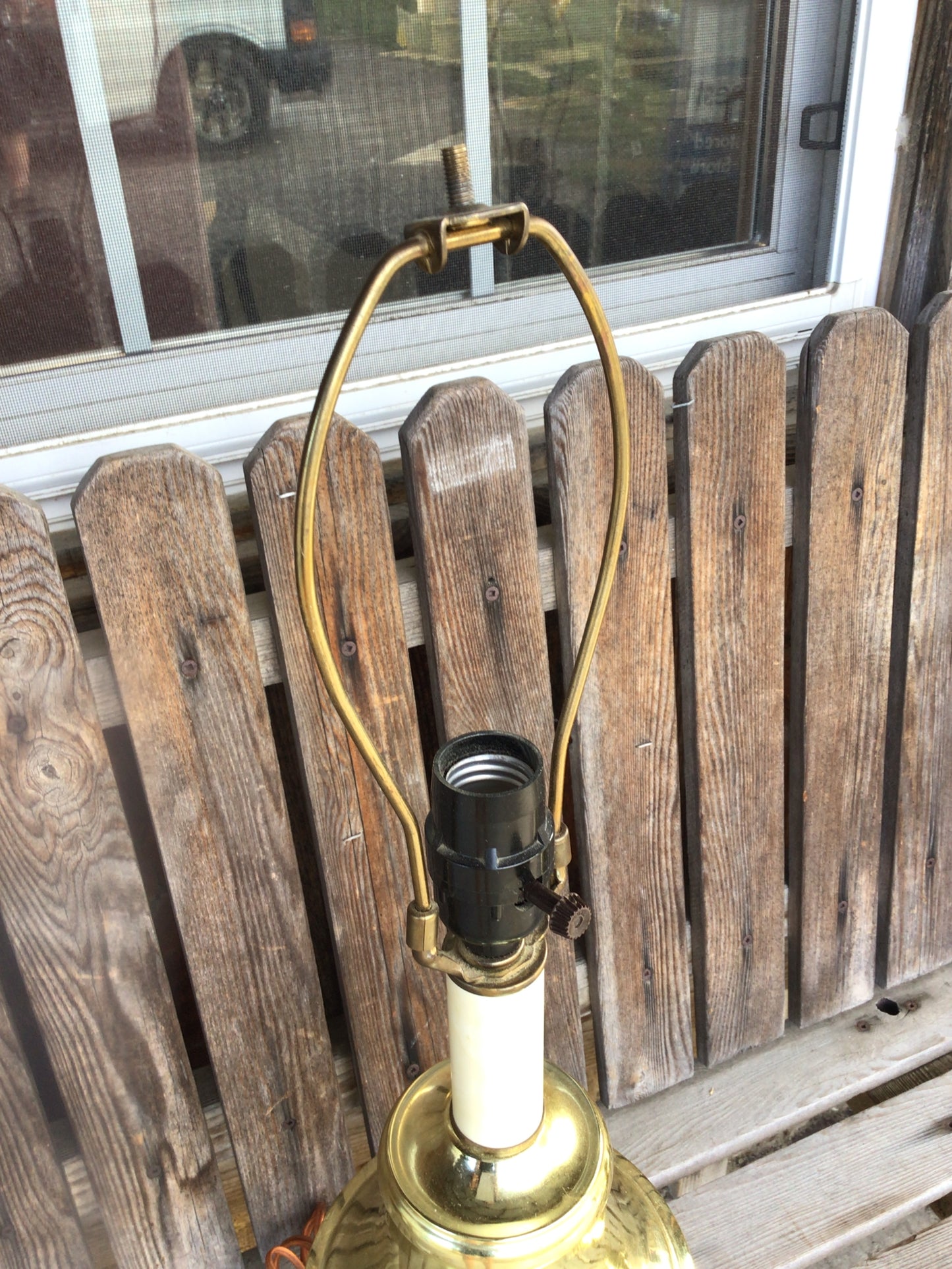 Tall Gold Lamp Base