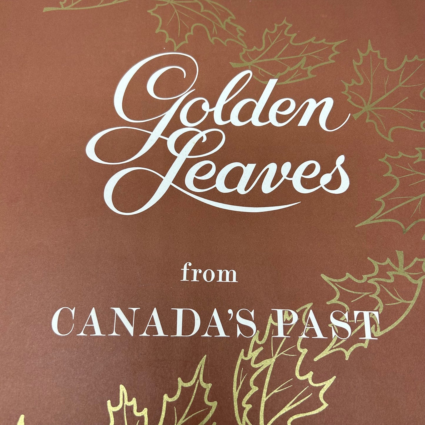 Vintage Canadian Centennial Anniversary Oversized “Golden Leaves” Book