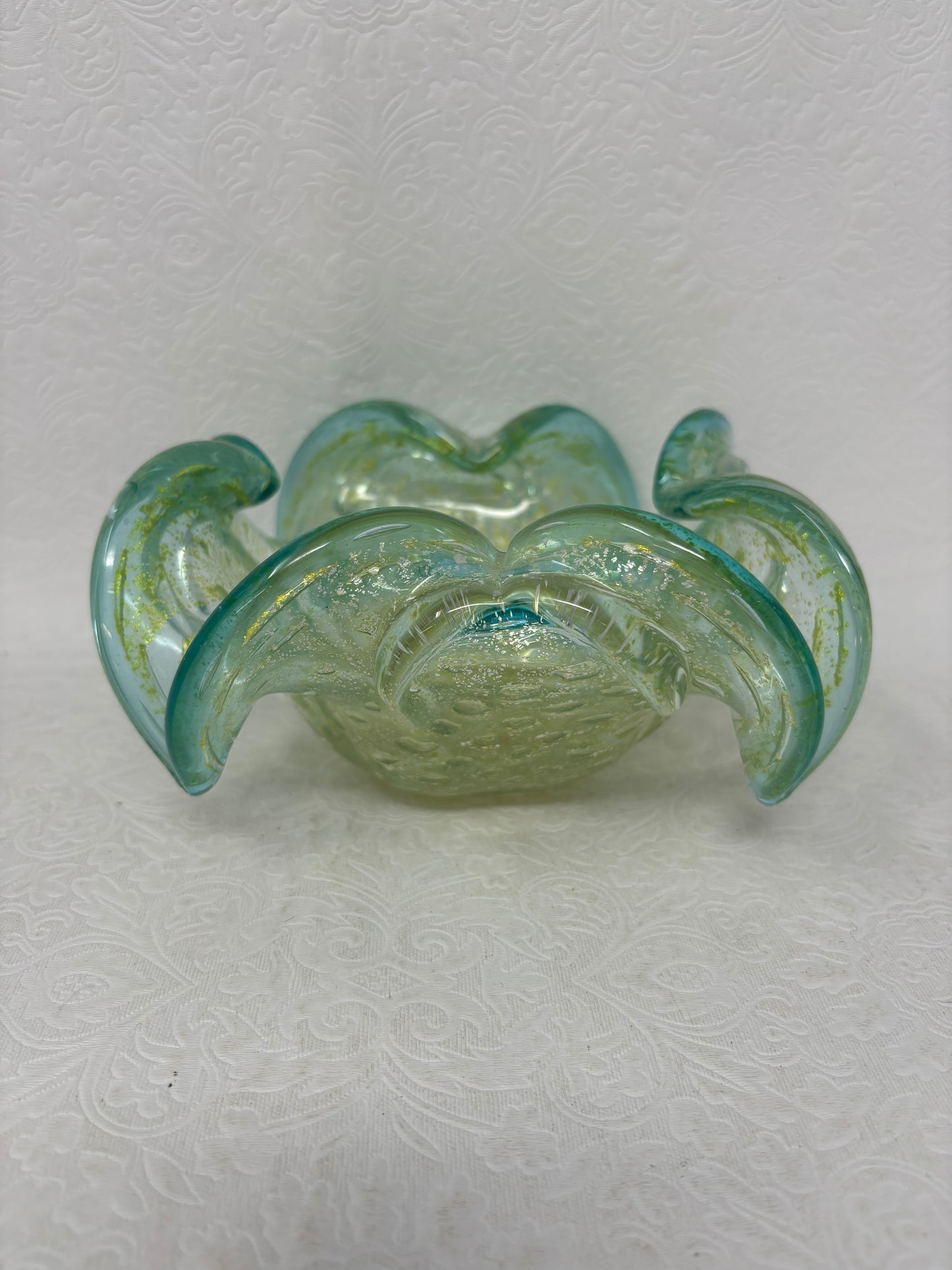 Vintage Italian Murano Like Blown Art Glass Bowl