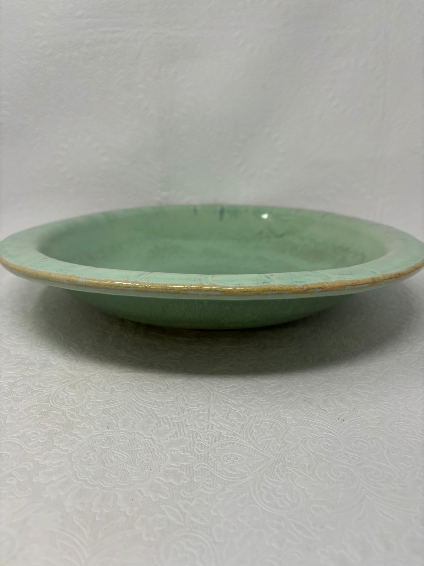 Large Glazed Ceramic Dish