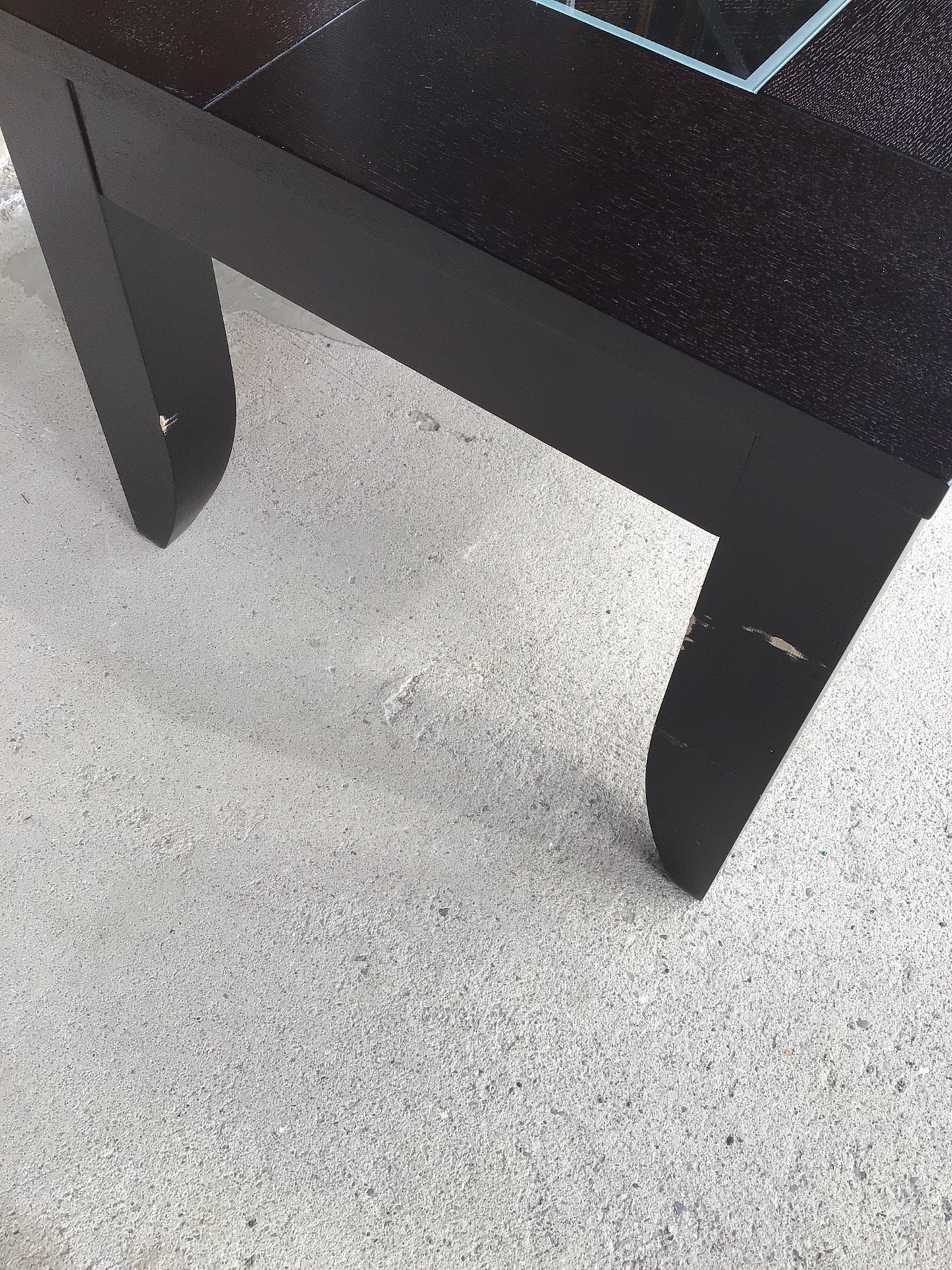 End Table with Glass Insert