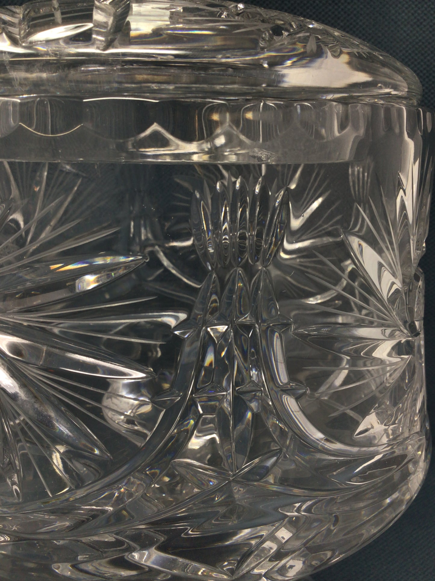 Cut Crystal Lidded Standing Jar