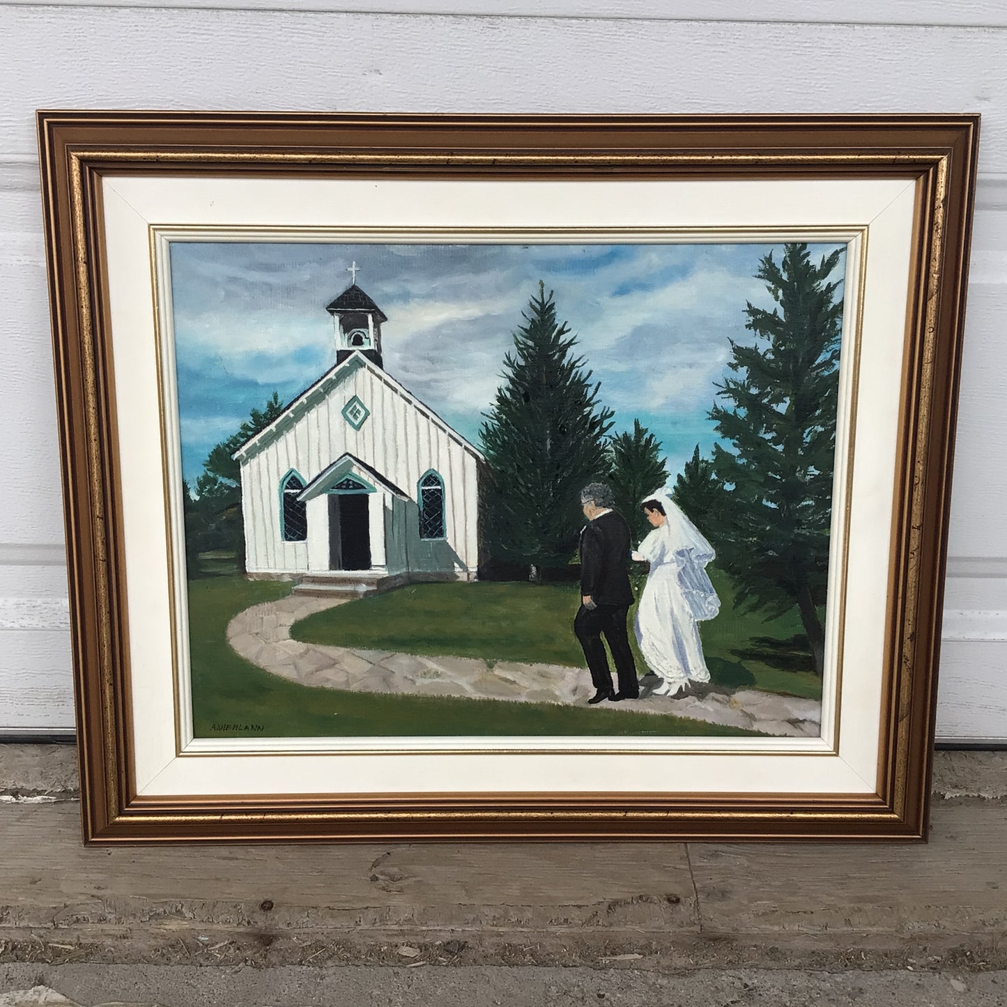 “Going To The Chapel” Framed Painting