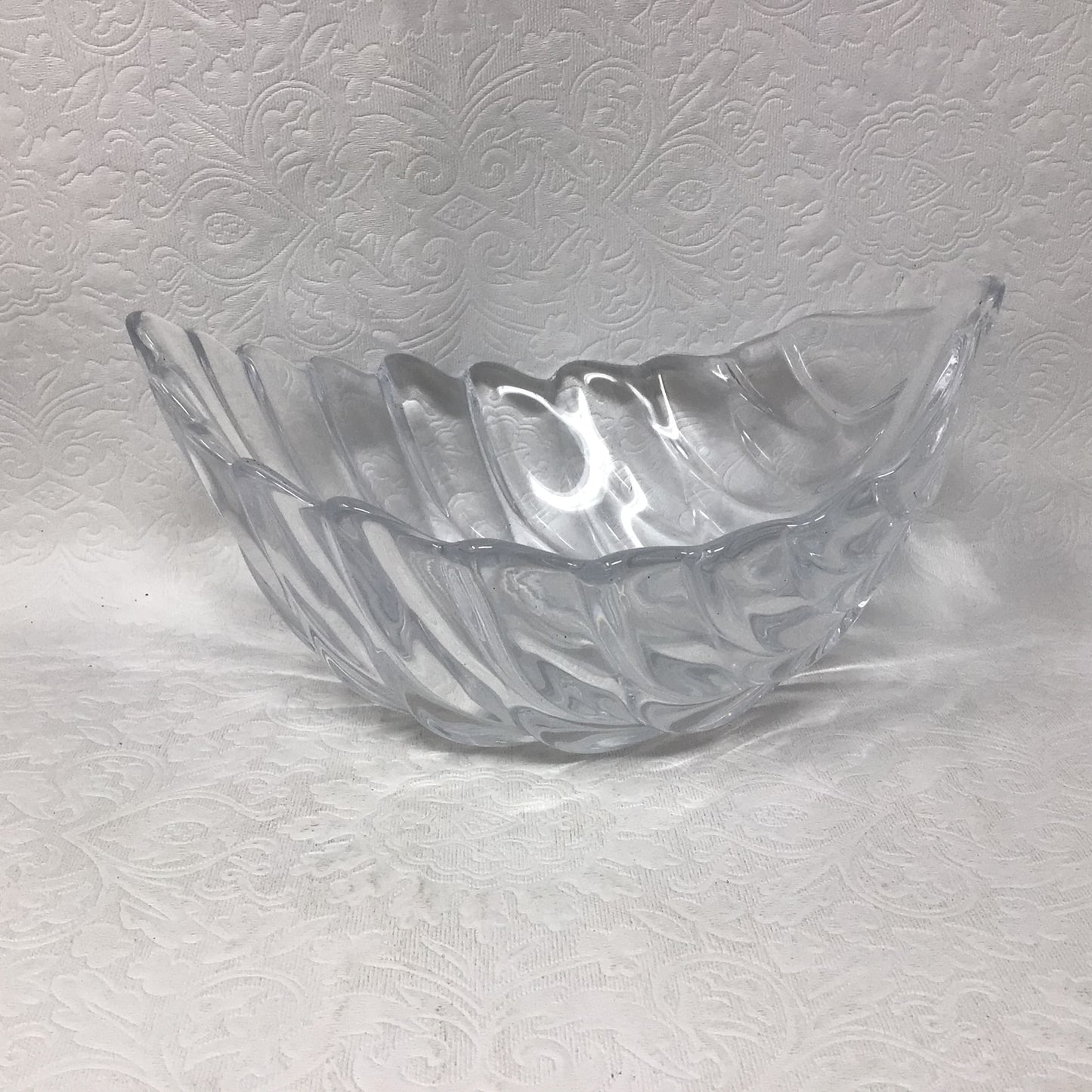 Vintage Bowring Glass Leaf Bowl