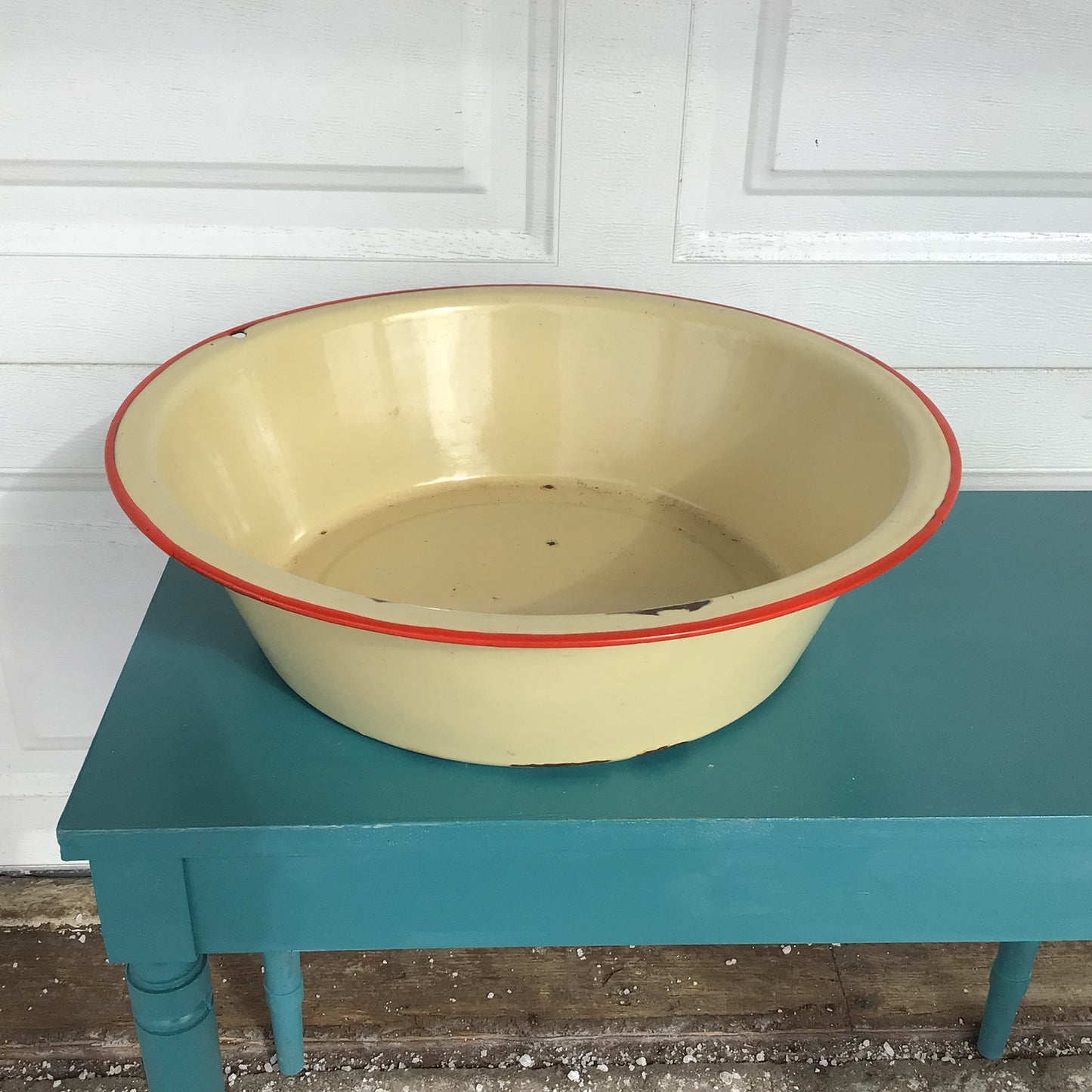 Antique Enamel Basin