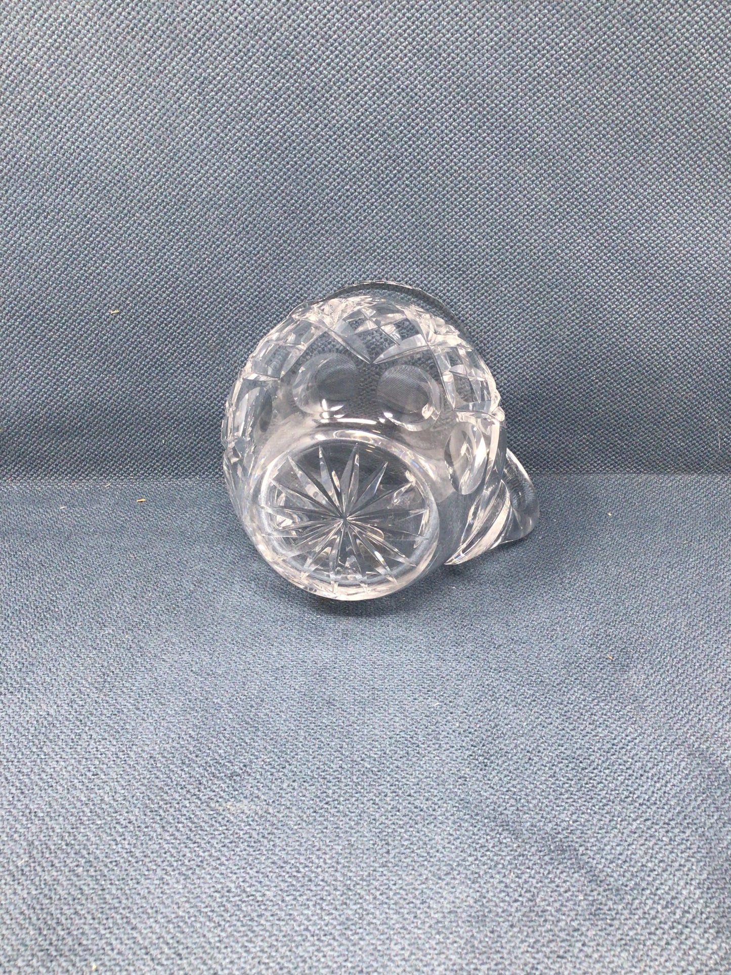 Little Glass Cut Pitcher