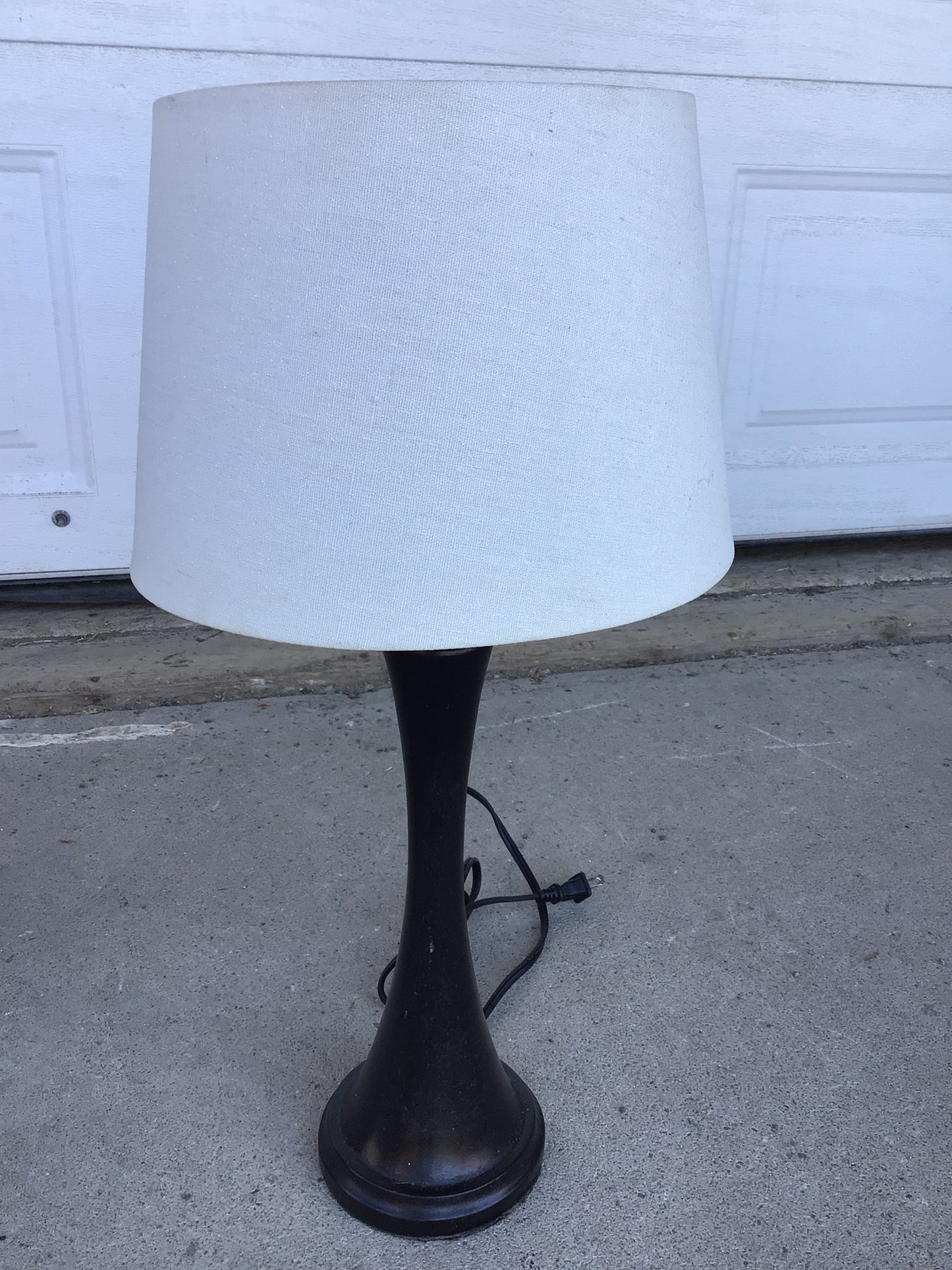 Black Wood Lamp