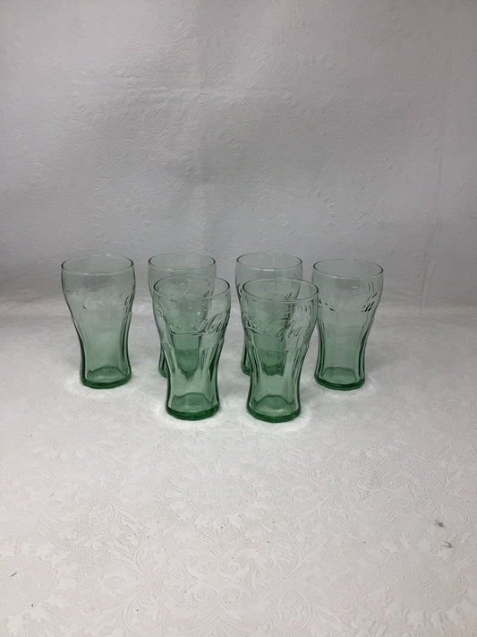 Set of 6 Libbey Mini Coca Cola Drinking Glasses
