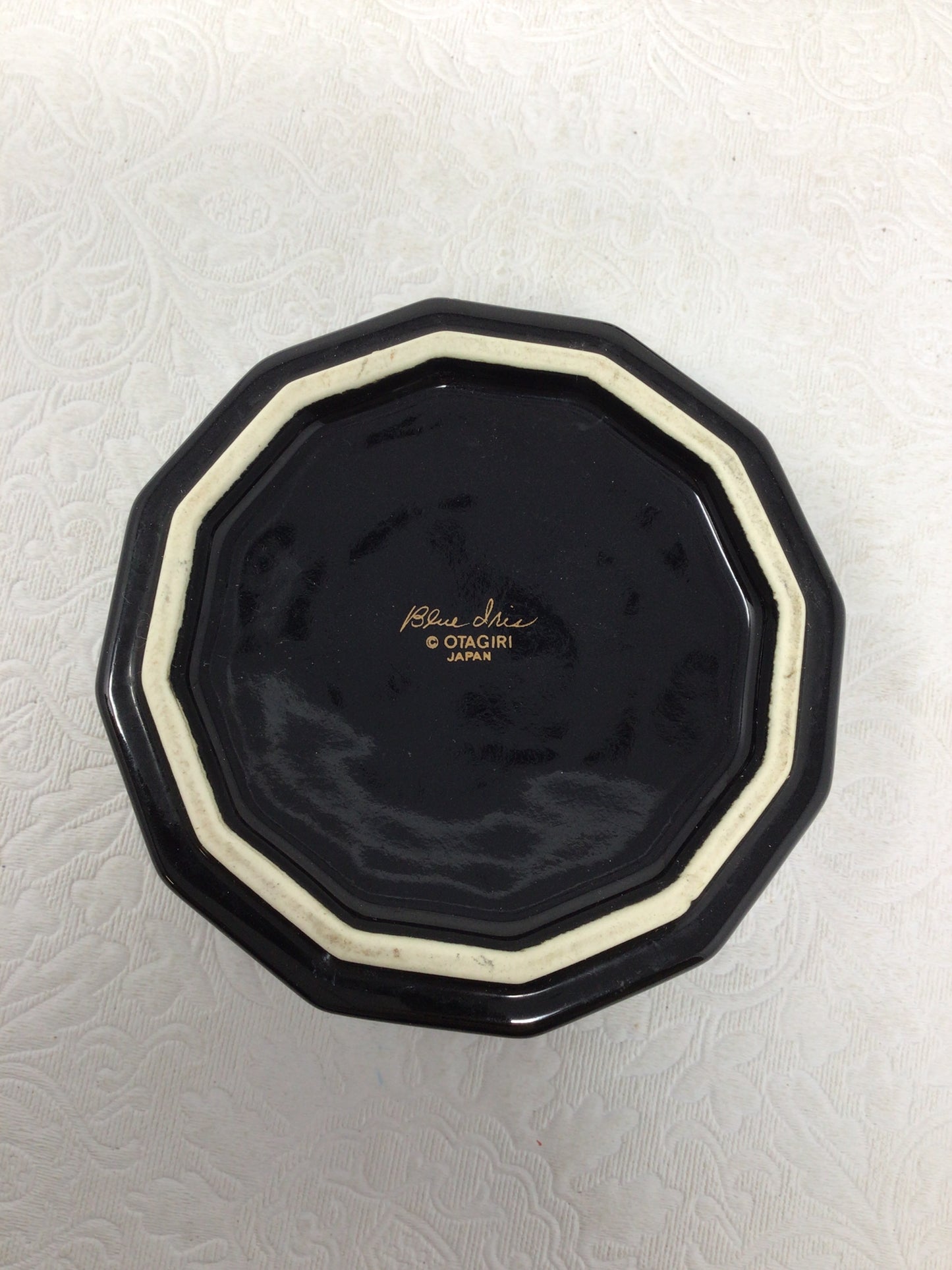 Vintage Otagiri Blue Iris Trinket Box