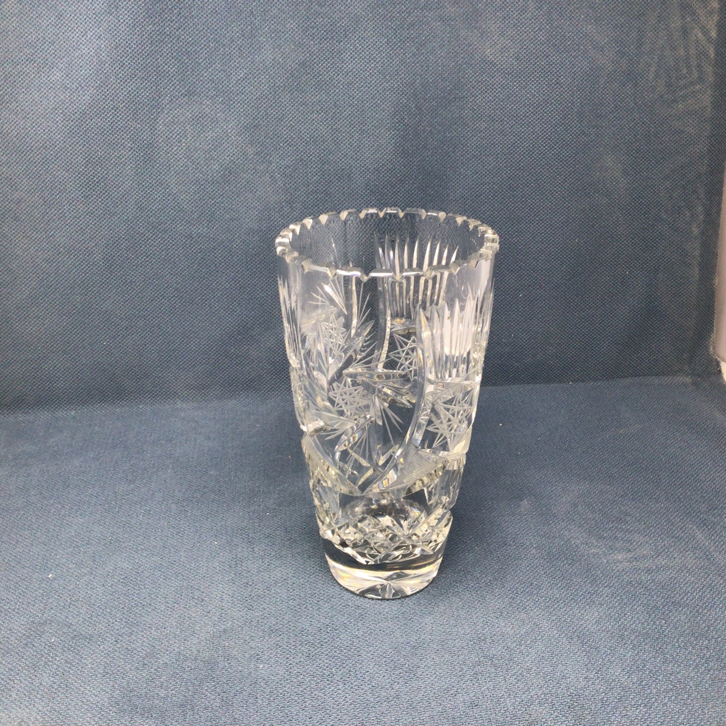 Pinwheel Crystal Vase