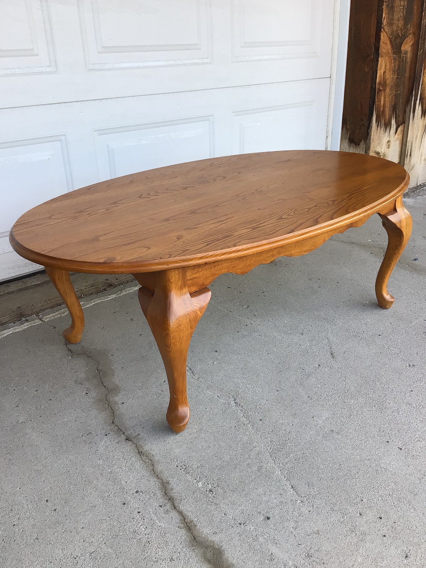 Vintage Solid Oak Coffee Table
