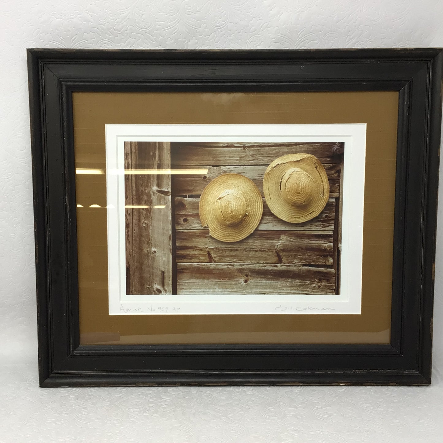 Bill Coleman Framed Print Of Straw On Barn board #969