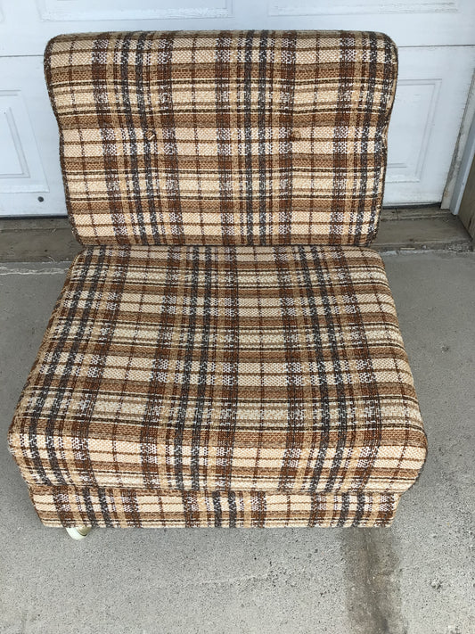 Plaid Lounge Chair