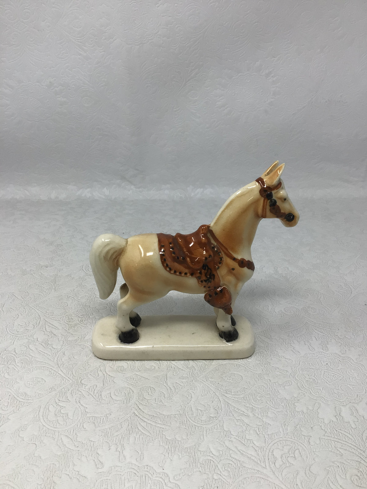 Vintage 1950s Porcelain Horse Figurine
