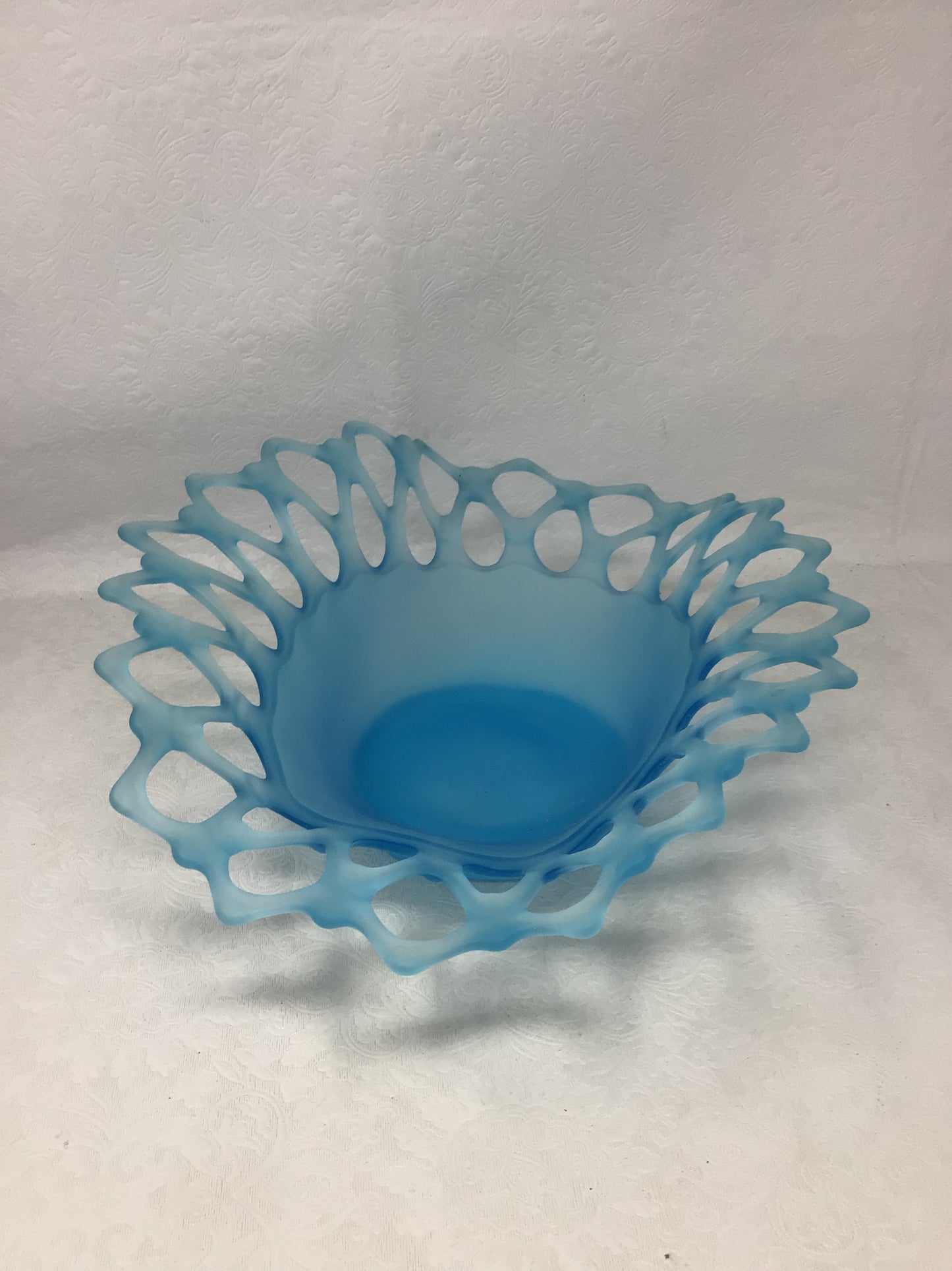 Satin Blue Mist Westmoreland Doric pattern bowl