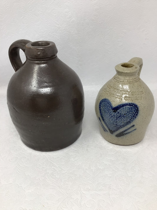 Set of Two Stoneware Jugs