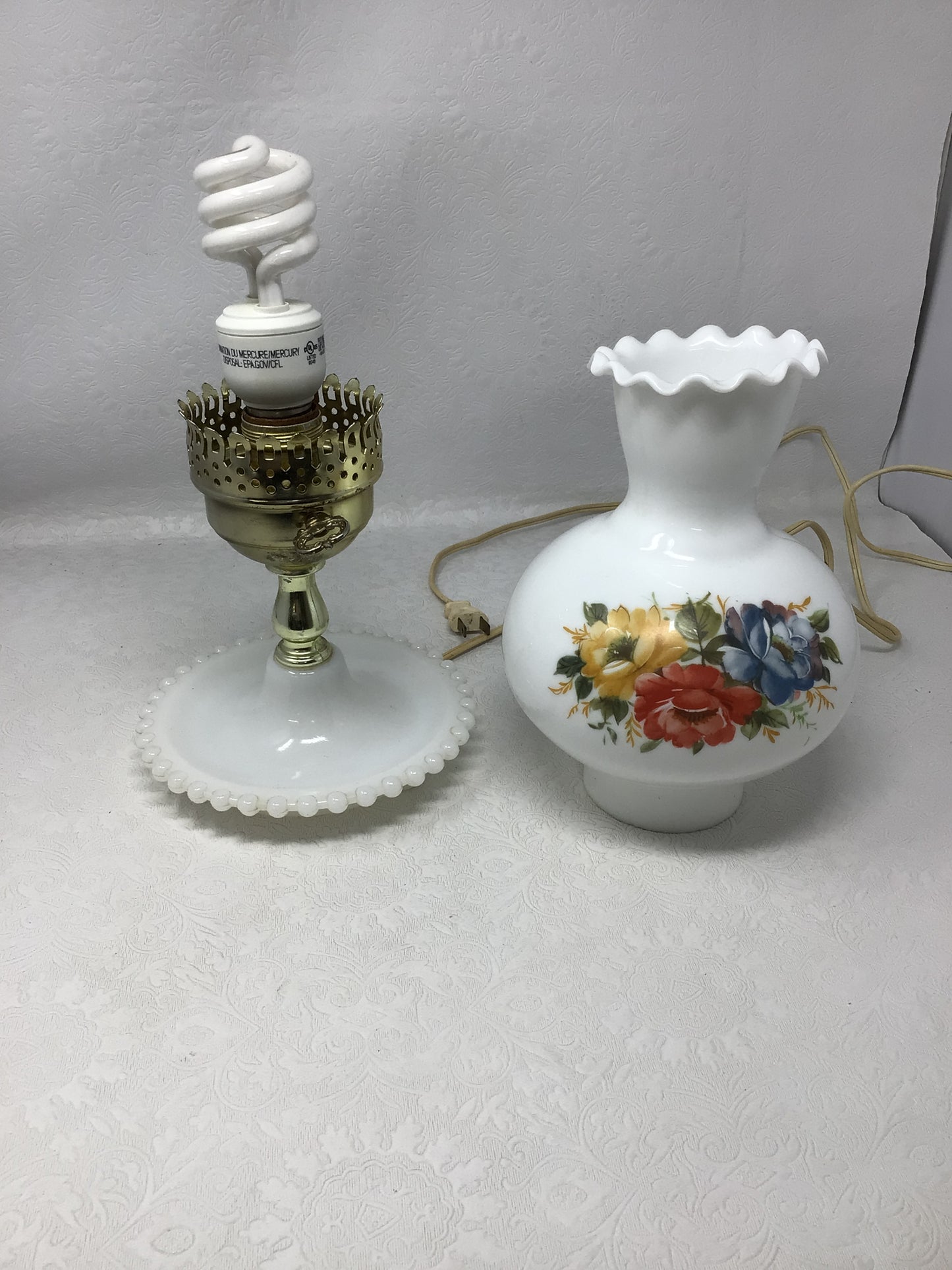 Vintage Electrified Hurricane Table Lamp