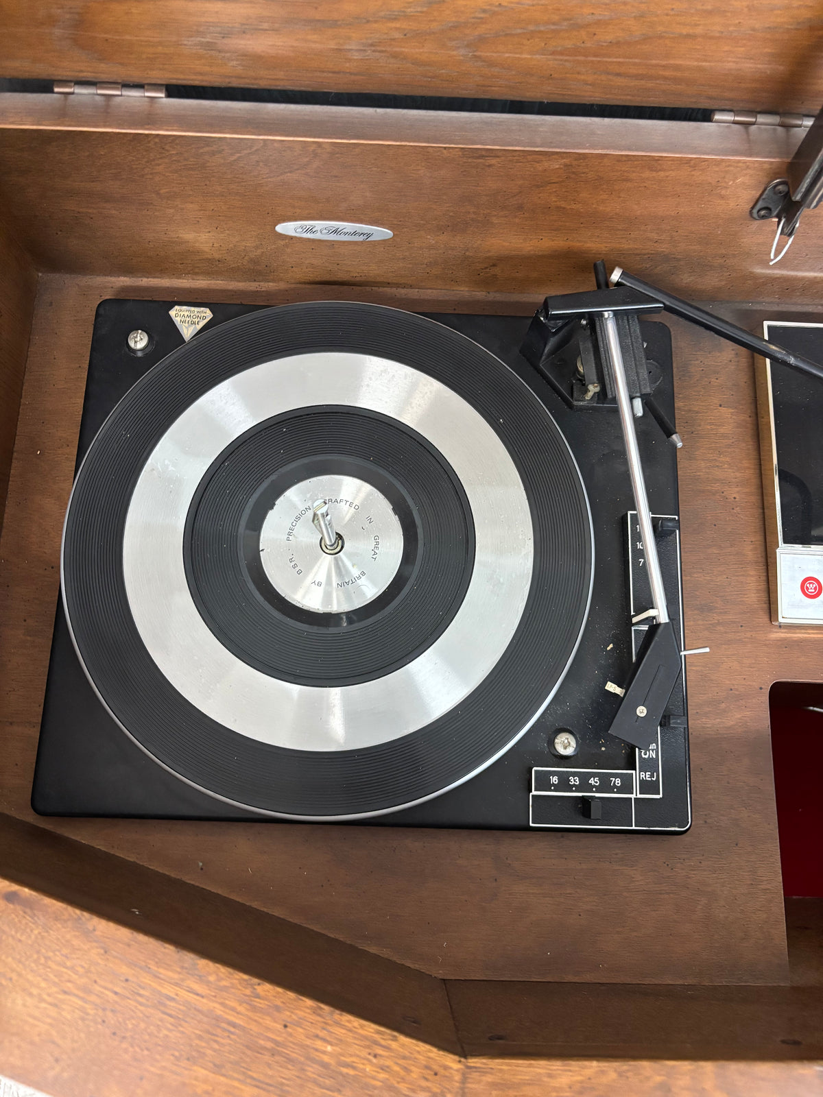 “The Monterey” Vintage MCM Wood Stereo Console