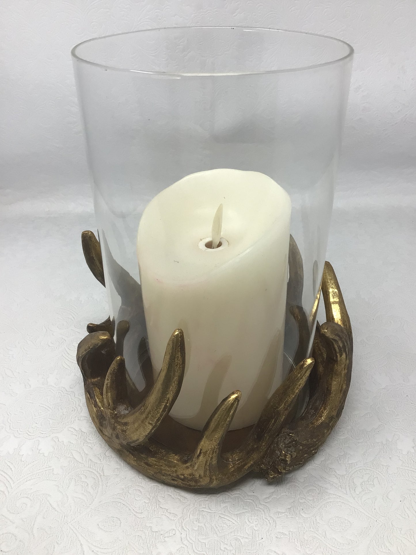 Gold Antler Candleholder