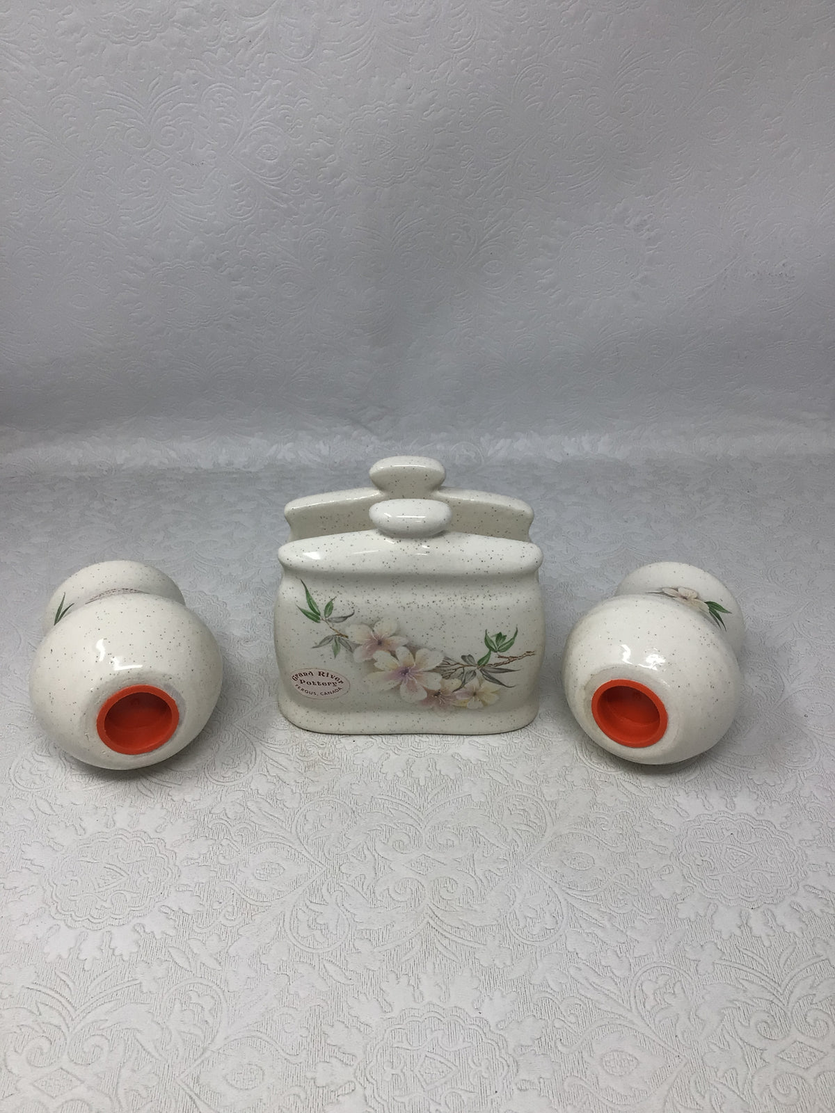 Grand River Pottery Salt & Pepper Shaker and Napkin Holder