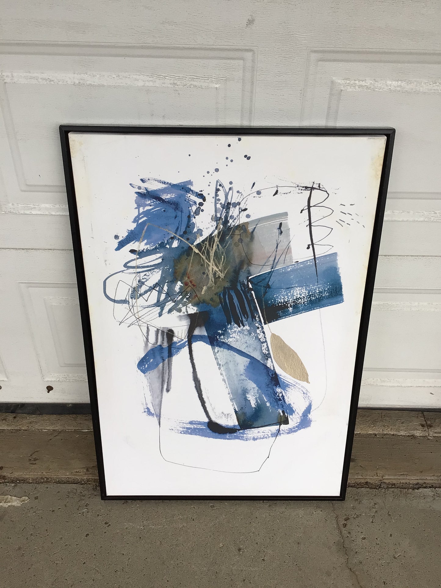 Blue Buzz 11 Abstract Art Piece #1