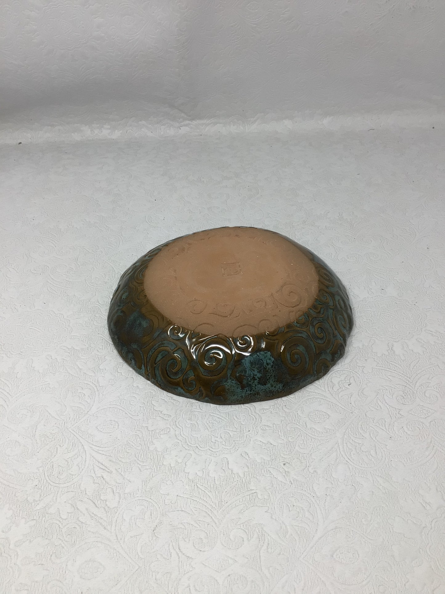 Handmade Swirl Pottery Bowl