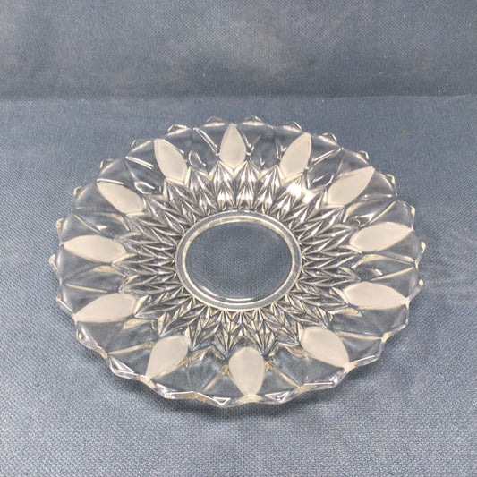 Diamond Patterned Frosted Glass Plate