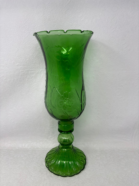 Vintage Indiana Colony Glass "Fern" Pattern Candlestick Holder