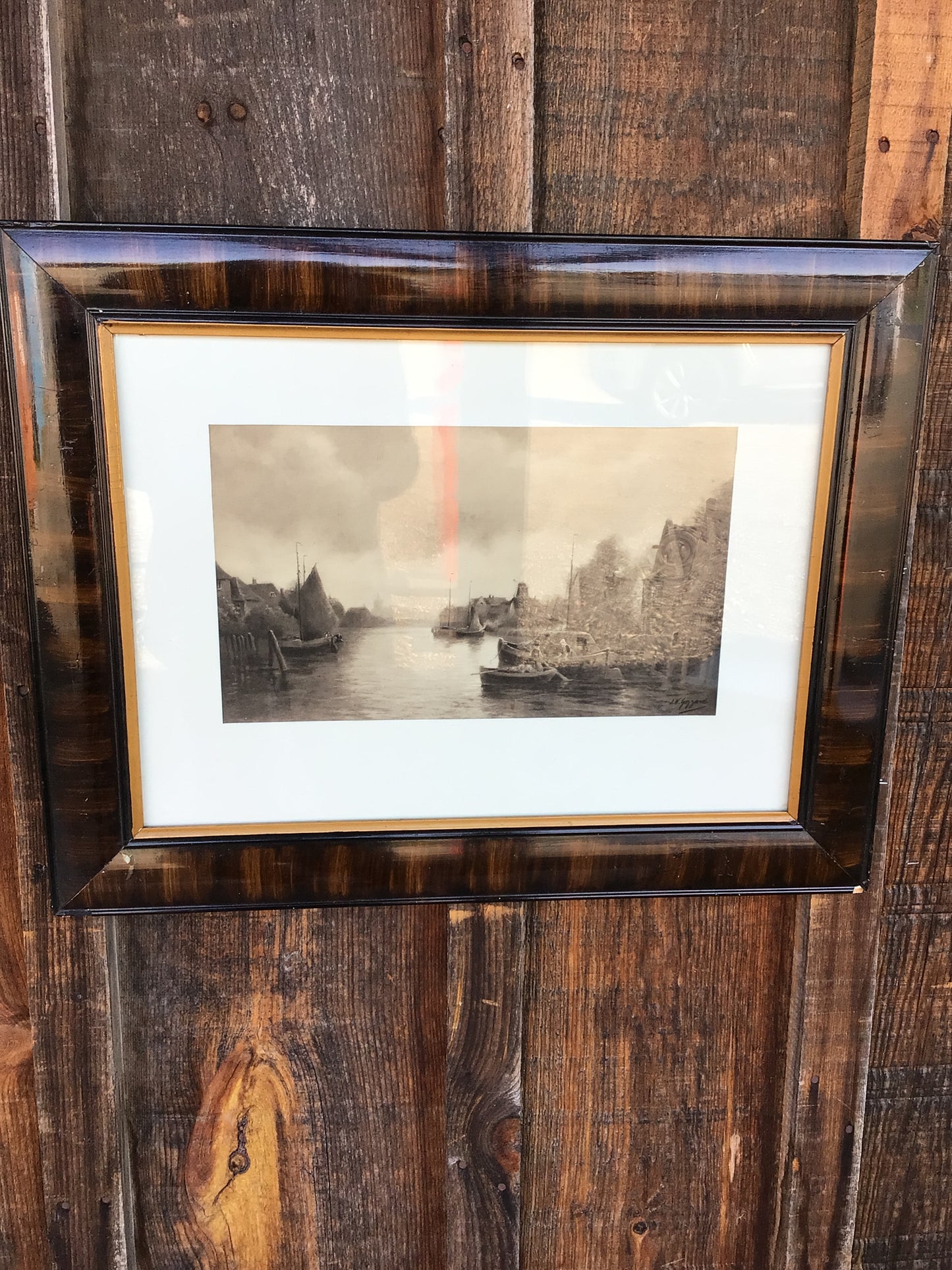 Signed J.W. Gozzard Lithograph