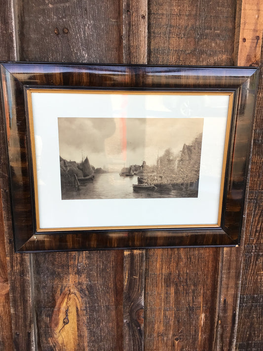 Signed J.W. Gozzard Lithograph