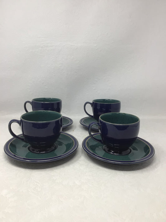 4 Denby Cups and Saucers