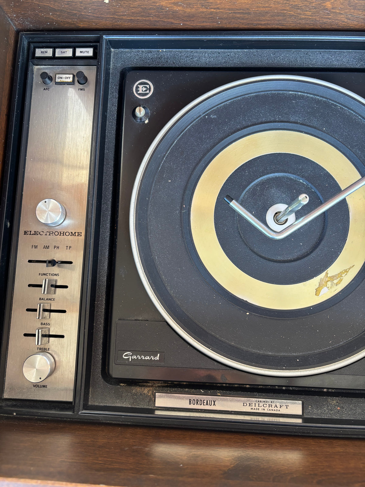 Vintage Wooden Electrohome Stereo Cabinet