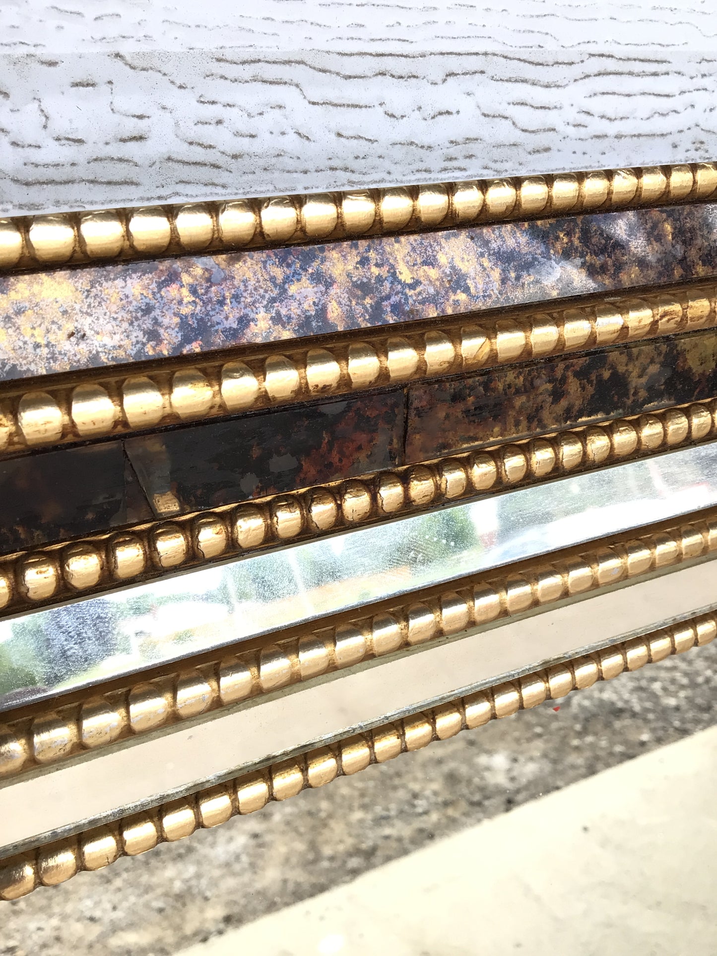 Large Gold and Brown Mirror