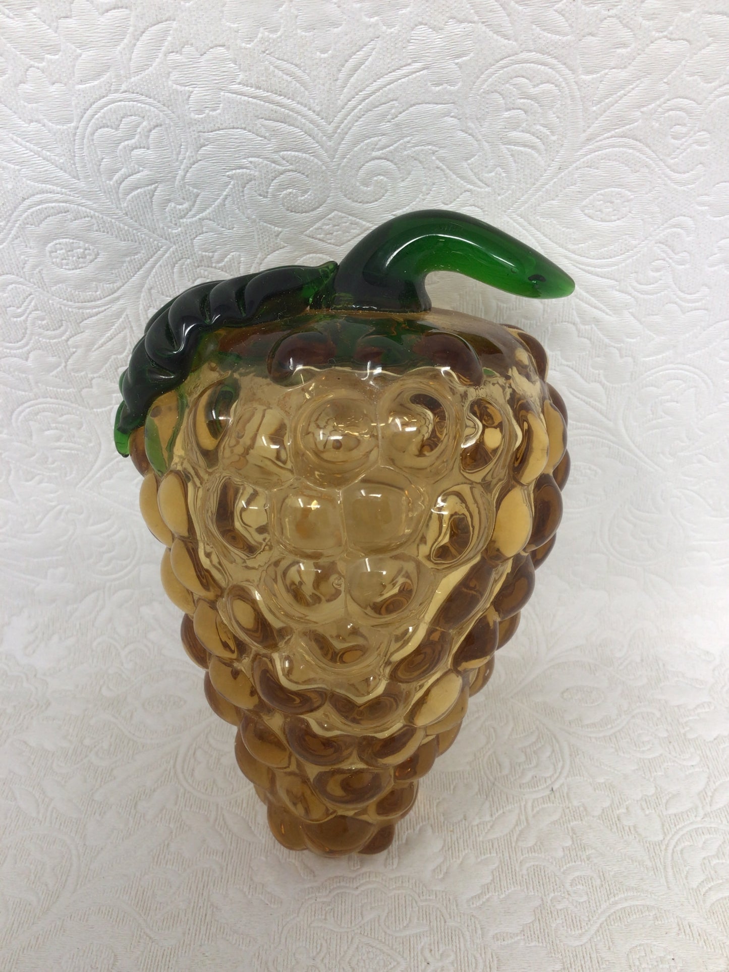 Vintage Amber Glass Grapes