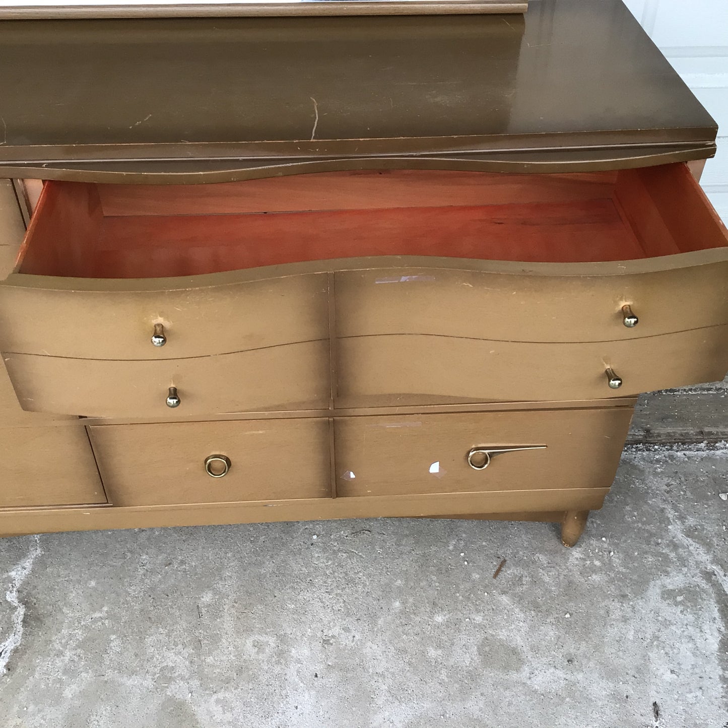 Mid Century Dresser with Mirror